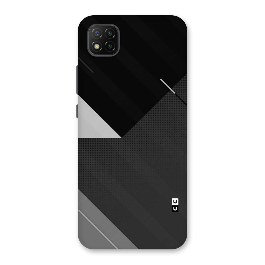 Slant Grey Back Case for Poco C3