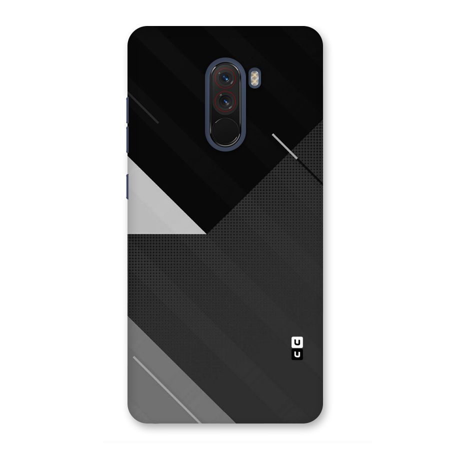 Slant Grey Back Case for Poco F1