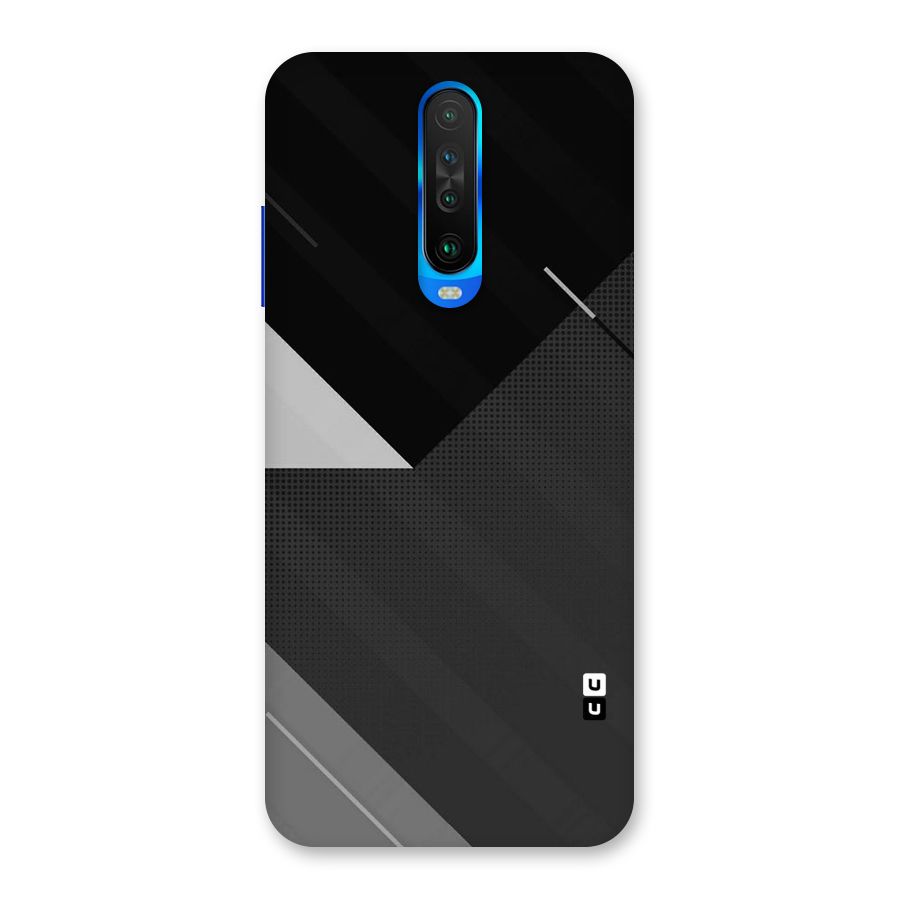 Slant Grey Back Case for Poco X2