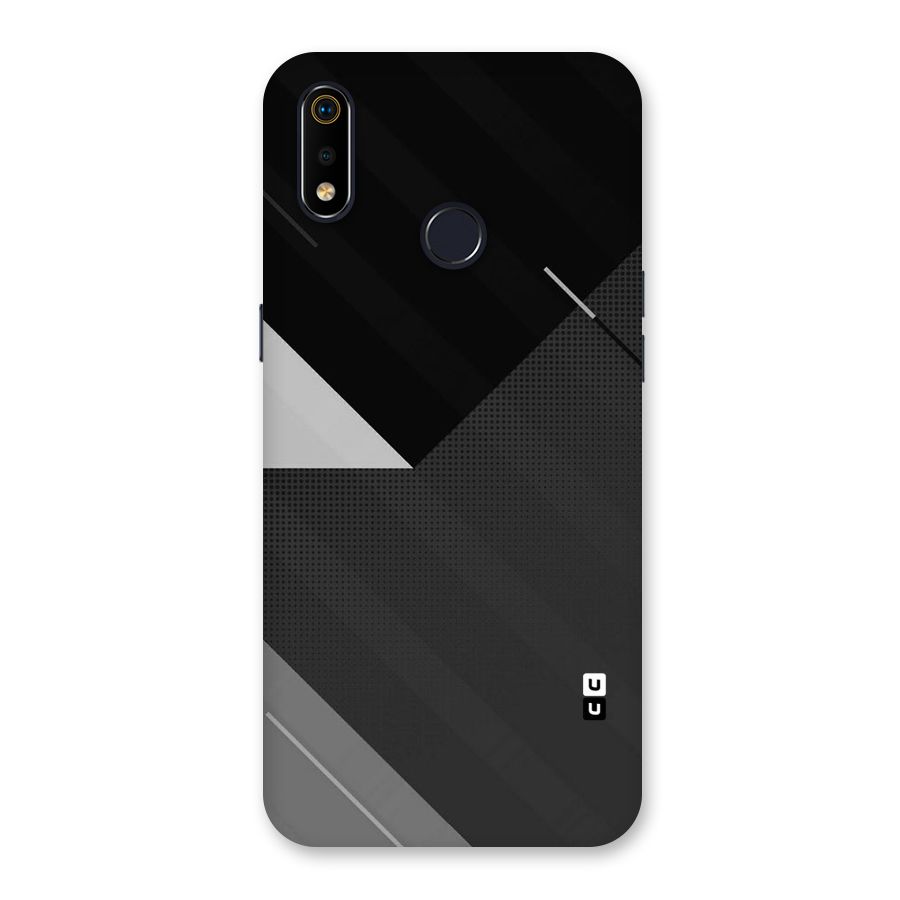 Slant Grey Back Case for Realme 3i