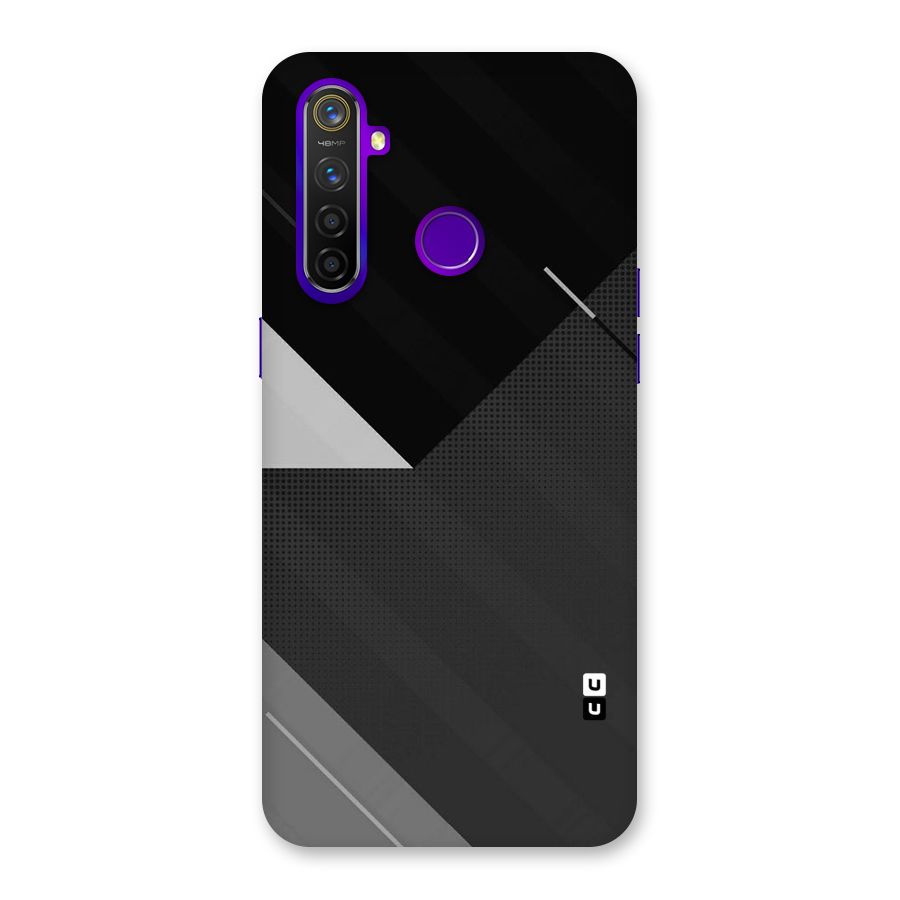 Slant Grey Back Case for Realme 5 Pro
