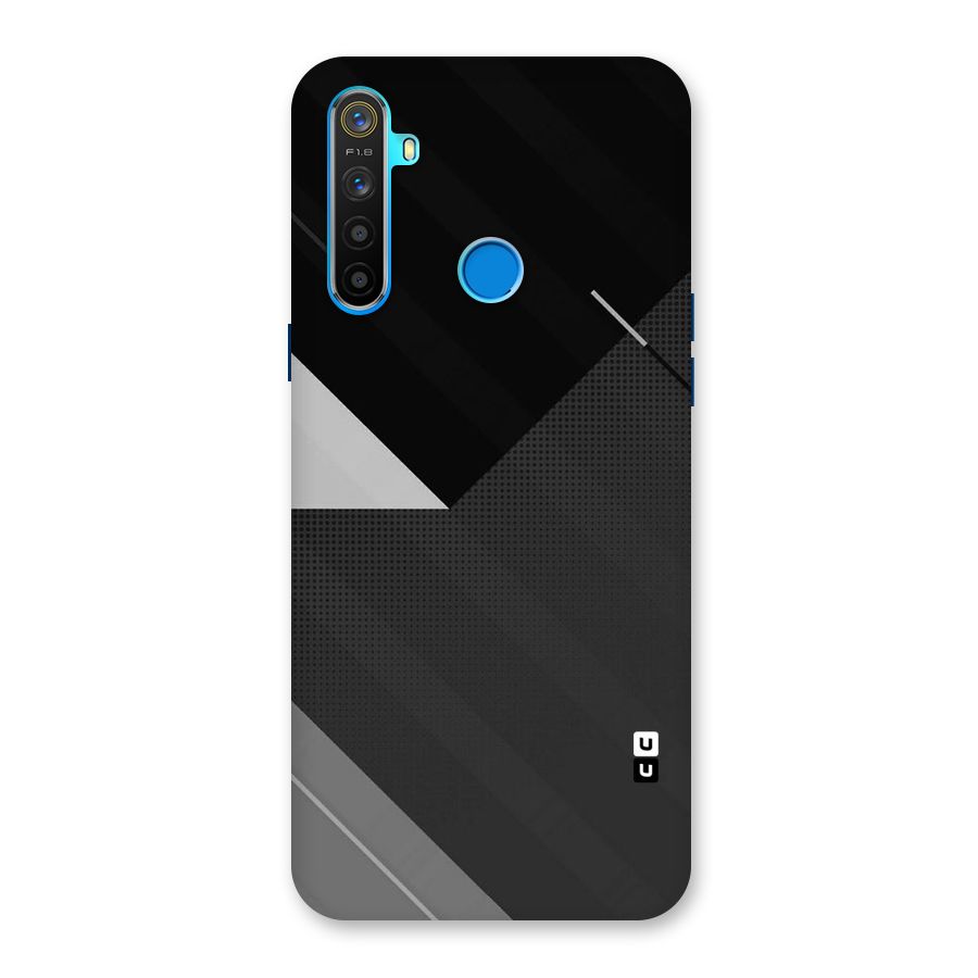 Slant Grey Back Case for Realme 5s