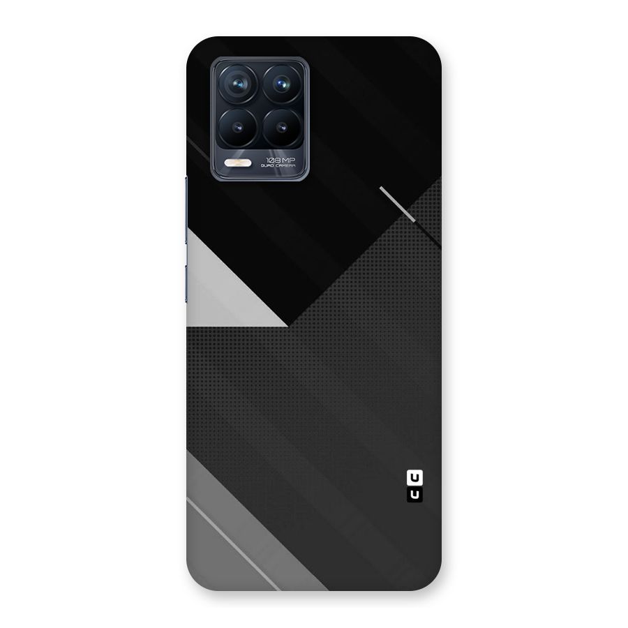 Slant Grey Back Case for Realme 8 Pro