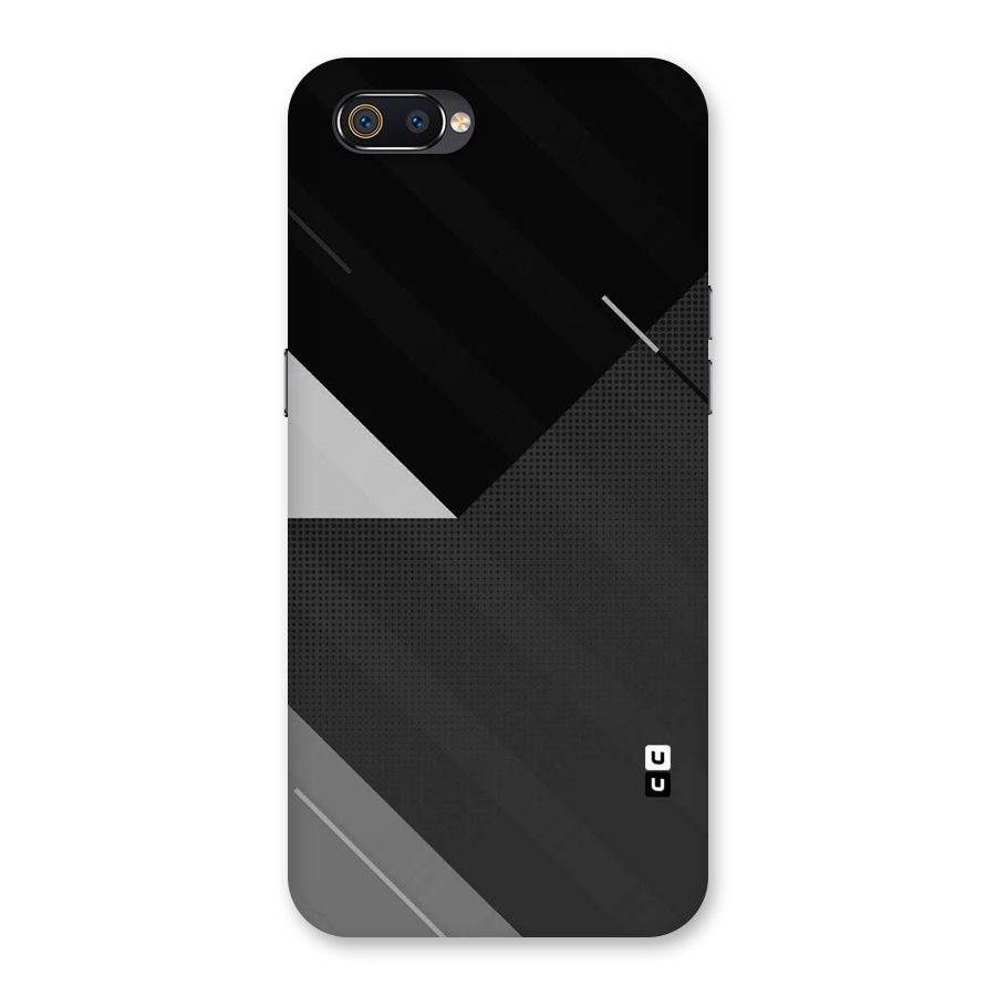 Slant Grey Back Case for Realme C2