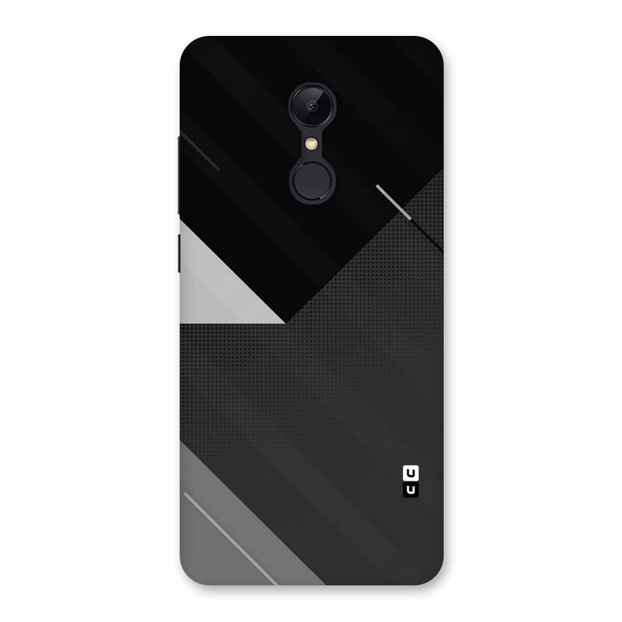 Slant Grey Back Case for Redmi 5