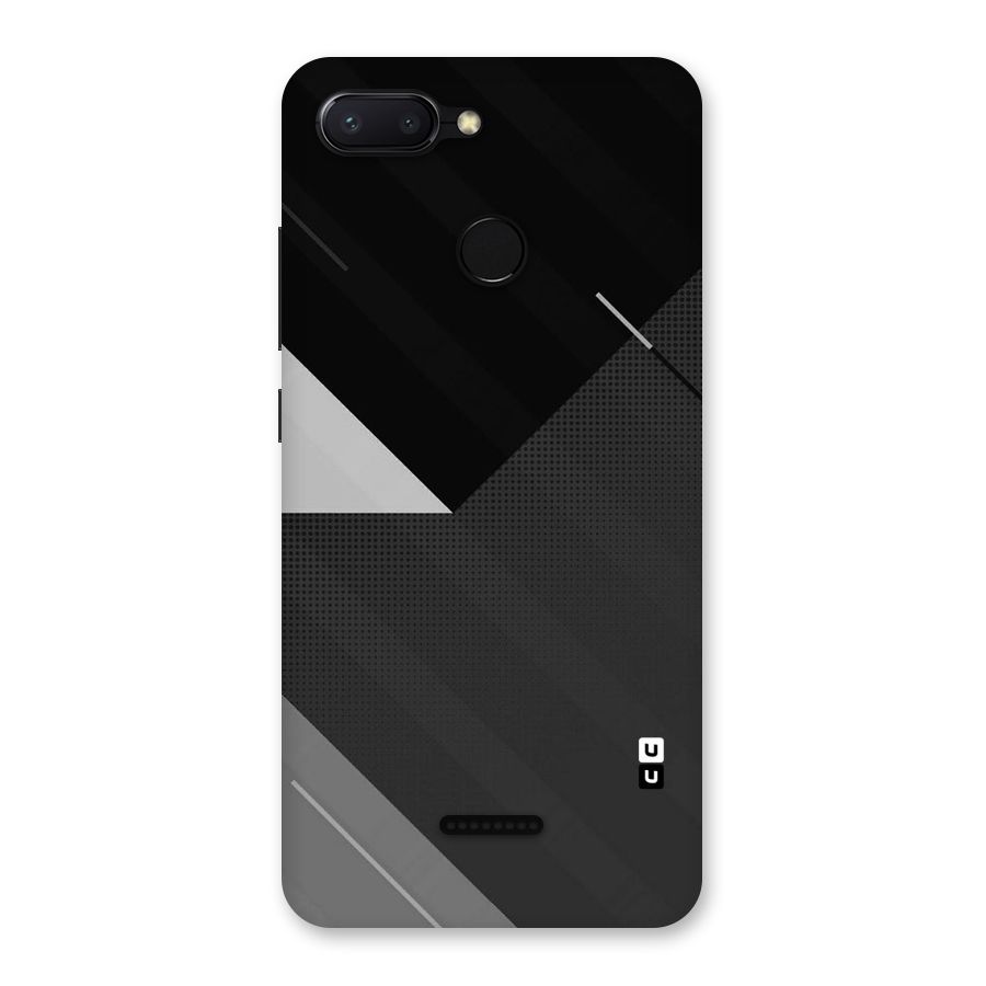 Slant Grey Back Case for Redmi 6