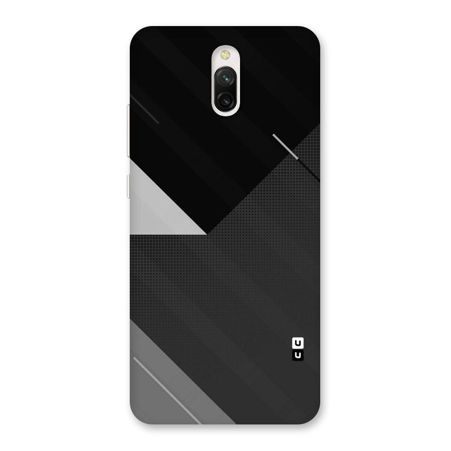 Slant Grey Back Case for Redmi 8A Dual