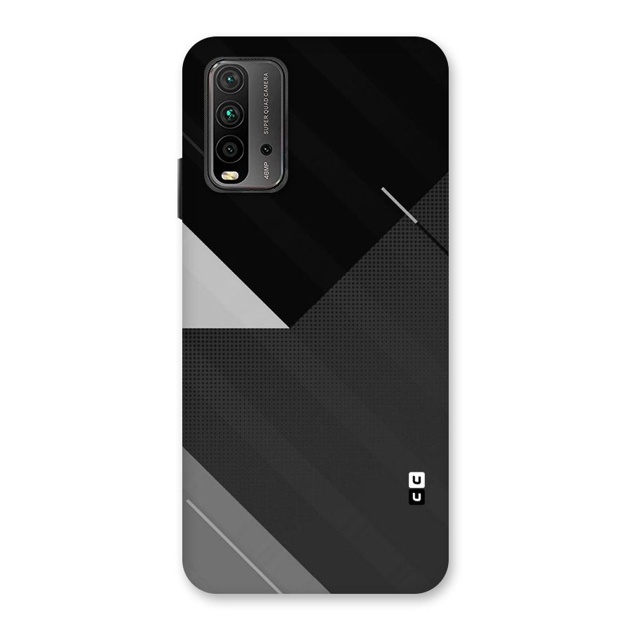 Slant Grey Back Case for Redmi 9 Power
