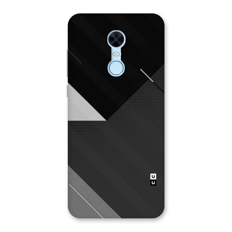 Slant Grey Back Case for Redmi Note 5