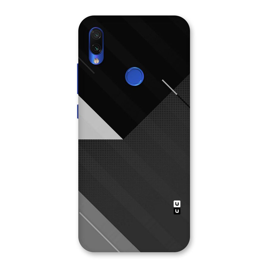 Slant Grey Back Case for Redmi Note 7S