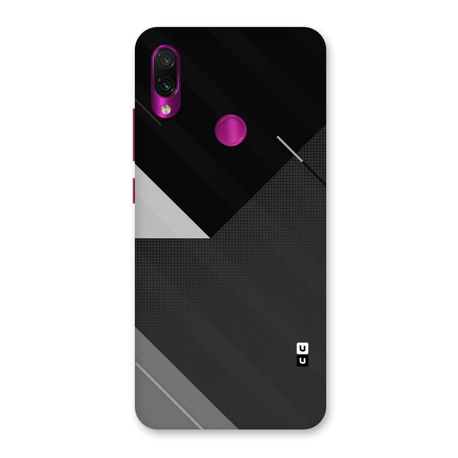 Slant Grey Back Case for Redmi Note 7 Pro