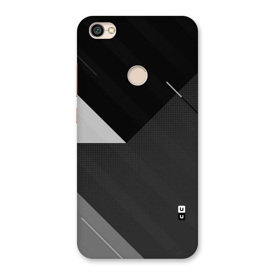 Slant Grey Back Case for Redmi Y1 2017