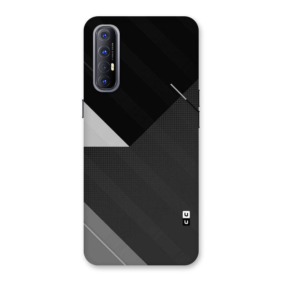 Slant Grey Back Case for Reno3 Pro