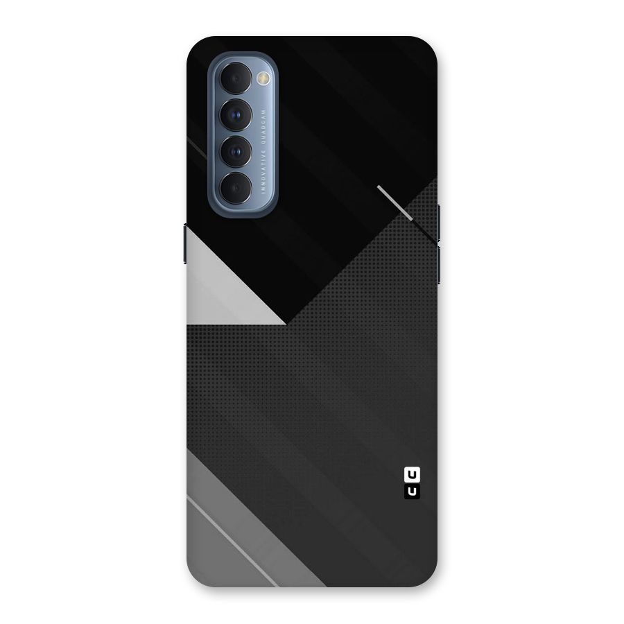 Slant Grey Back Case for Reno4 Pro