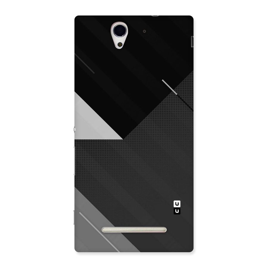 Slant Grey Back Case for Sony Xperia C3