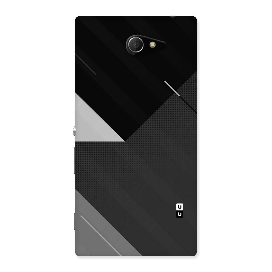 Slant Grey Back Case for Sony Xperia M2