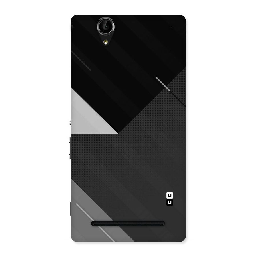 Slant Grey Back Case for Sony Xperia T2