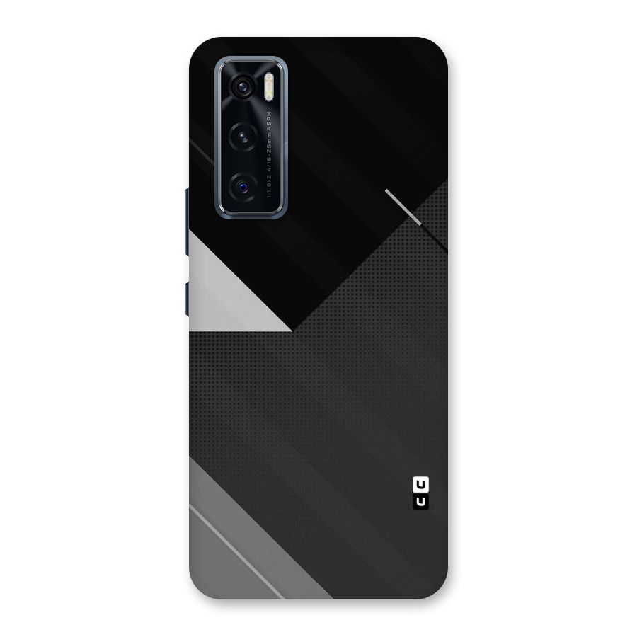 Slant Grey Back Case for Vivo V20 SE