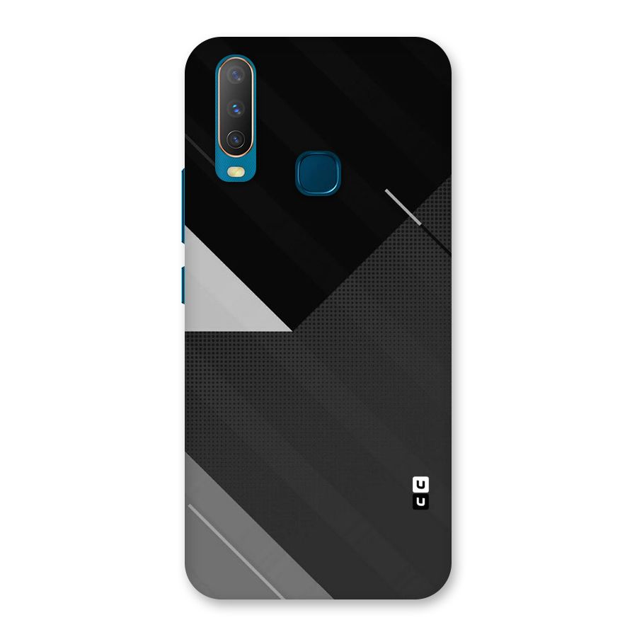 Slant Grey Back Case for Vivo Y17