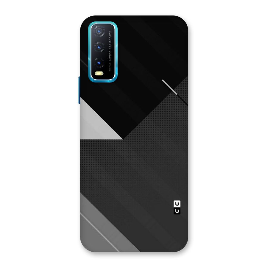 Slant Grey Back Case for Vivo Y20G