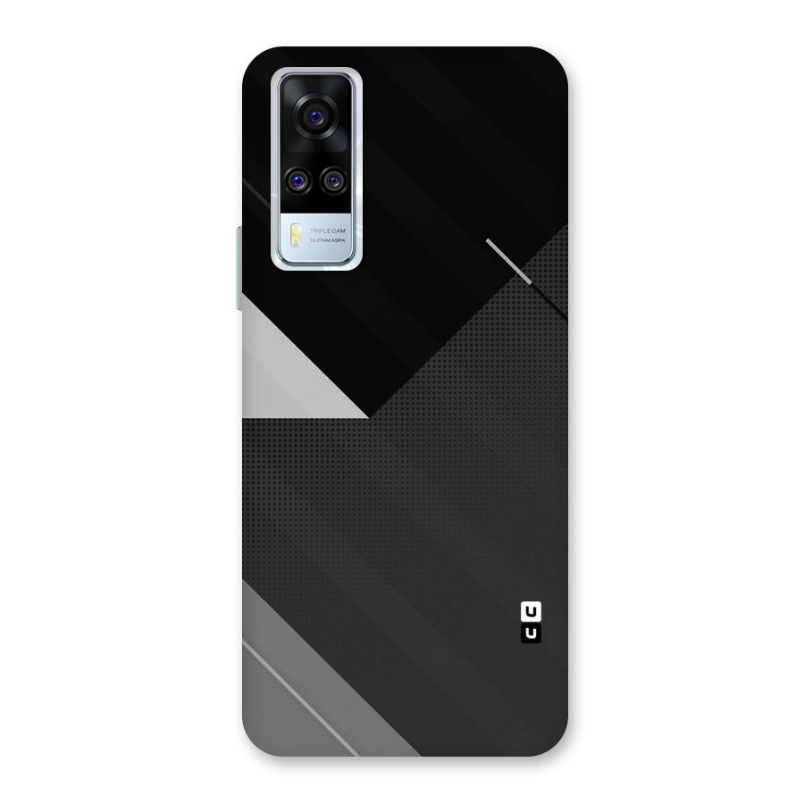 Slant Grey Back Case for Vivo Y31