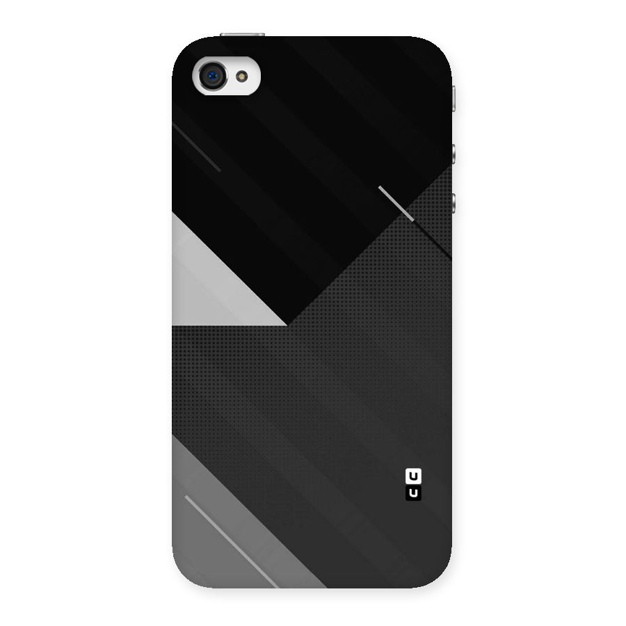 Slant Grey Back Case for iPhone 4 4s