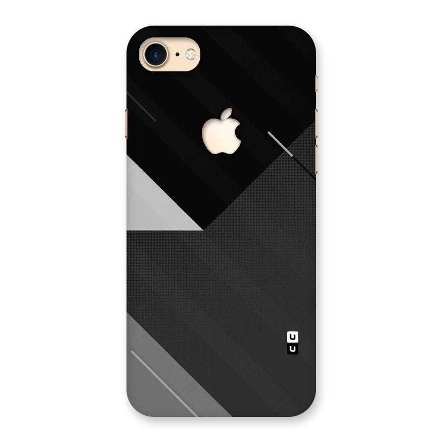 Slant Grey Back Case for iPhone 7 Apple Cut