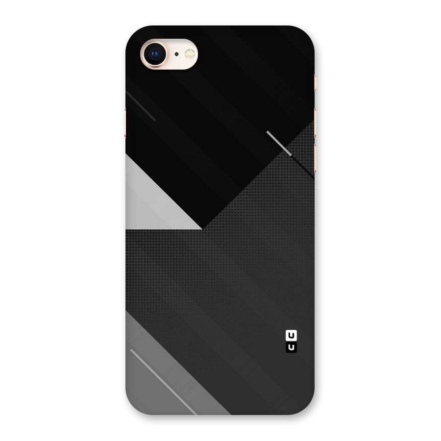 Slant Grey Back Case for iPhone 8