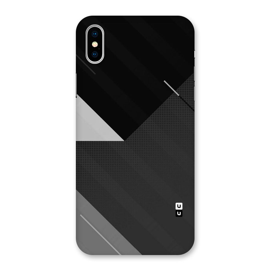 Slant Grey Back Case for iPhone XS