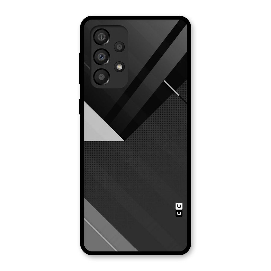 Slant Grey Glass Back Case for Galaxy A33 5G