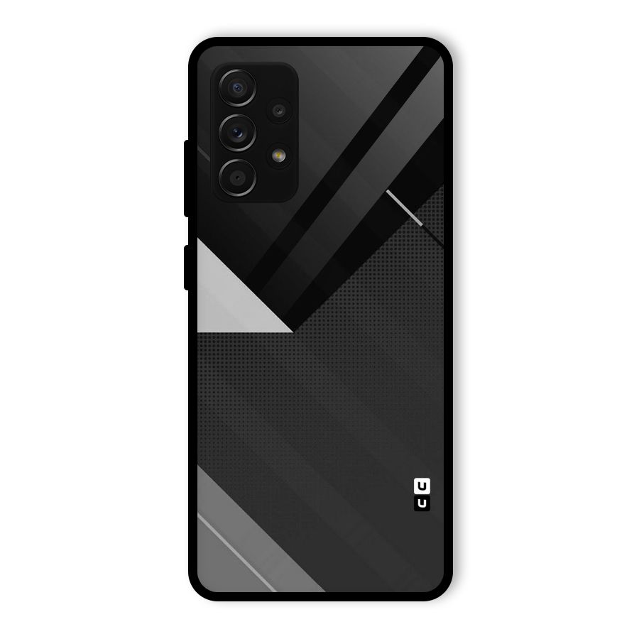 Slant Grey Glass Back Case for Galaxy A53 5G