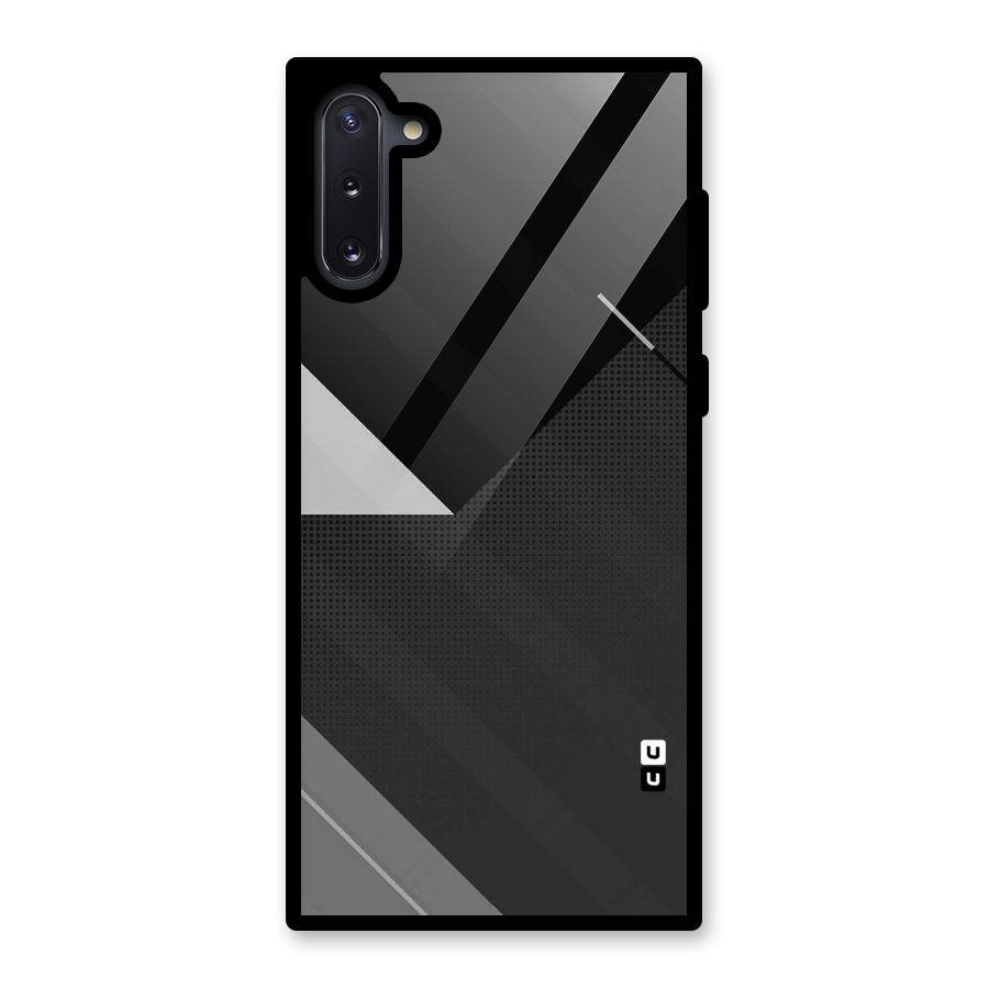 Slant Grey Glass Back Case for Galaxy Note 10