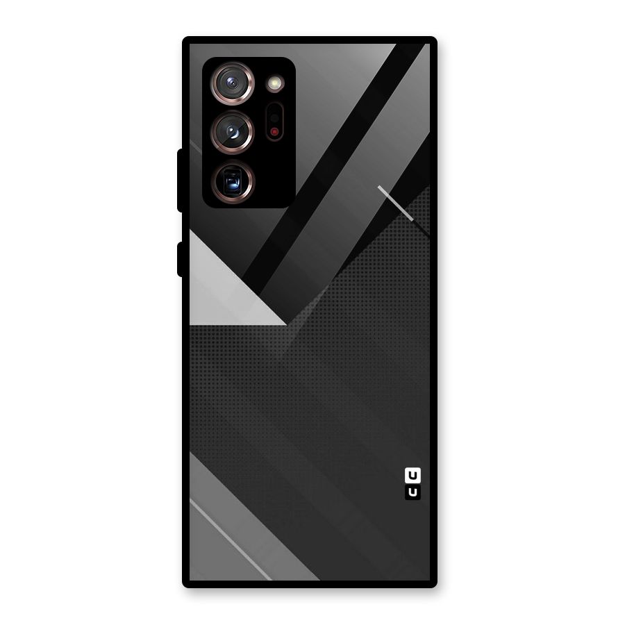 Slant Grey Glass Back Case for Galaxy Note 20 Ultra