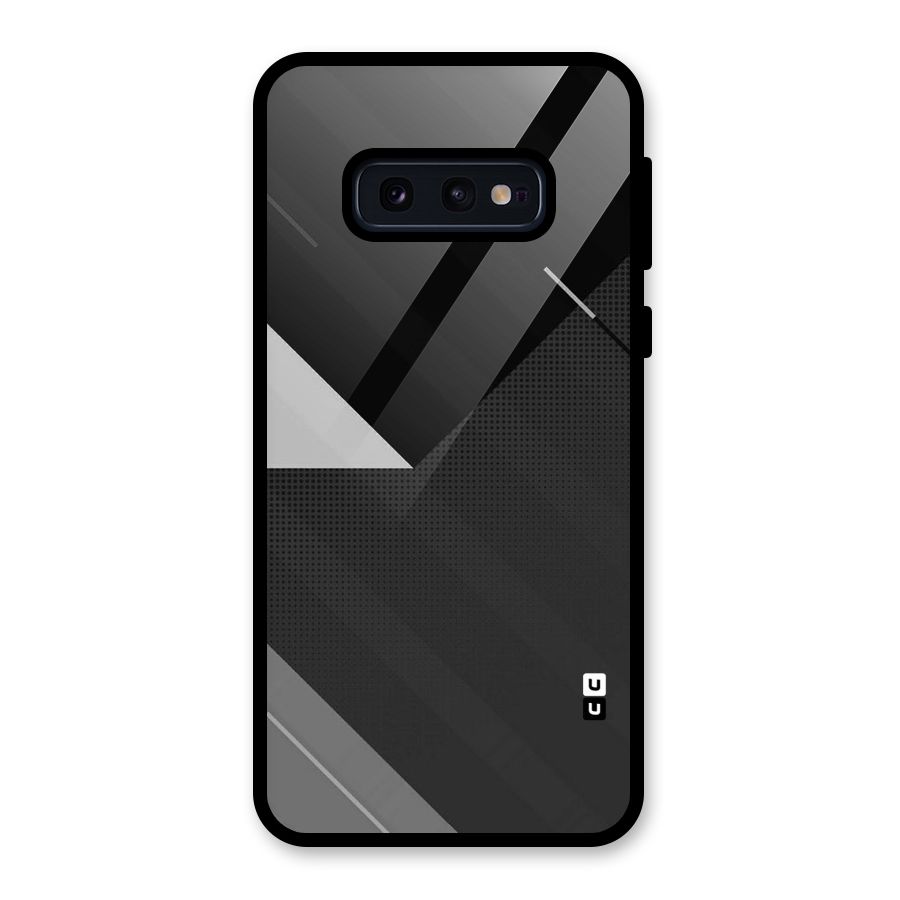 Slant Grey Glass Back Case for Galaxy S10e