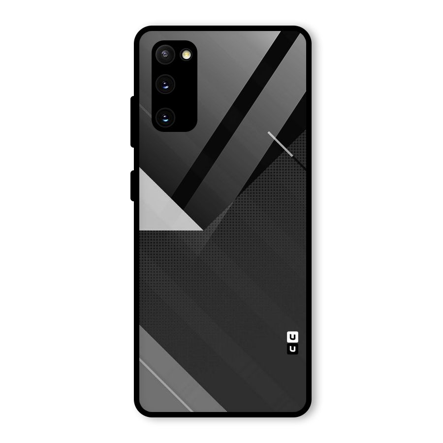Slant Grey Glass Back Case for Galaxy S20 FE