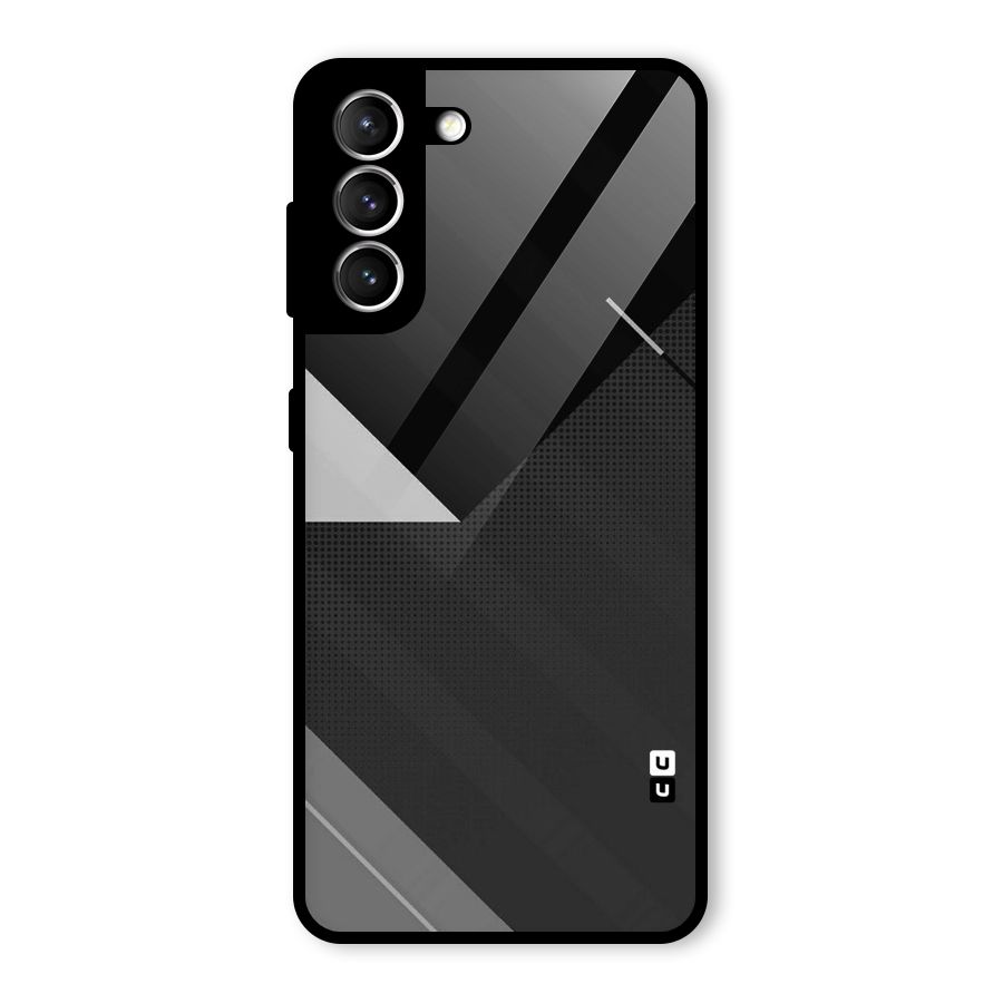 Slant Grey Glass Back Case for Galaxy S21 5G