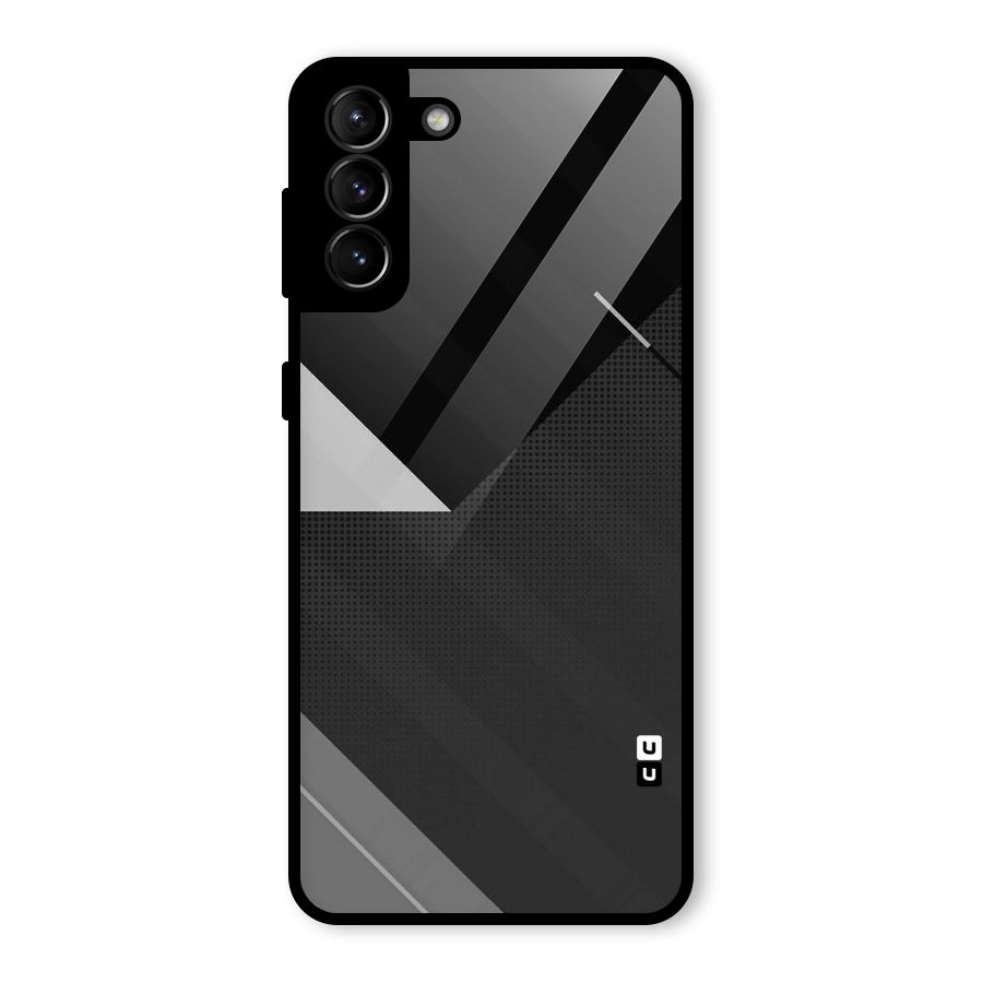 Slant Grey Glass Back Case for Galaxy S21 Plus