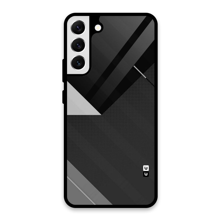Slant Grey Glass Back Case for Galaxy S22 Plus 5G