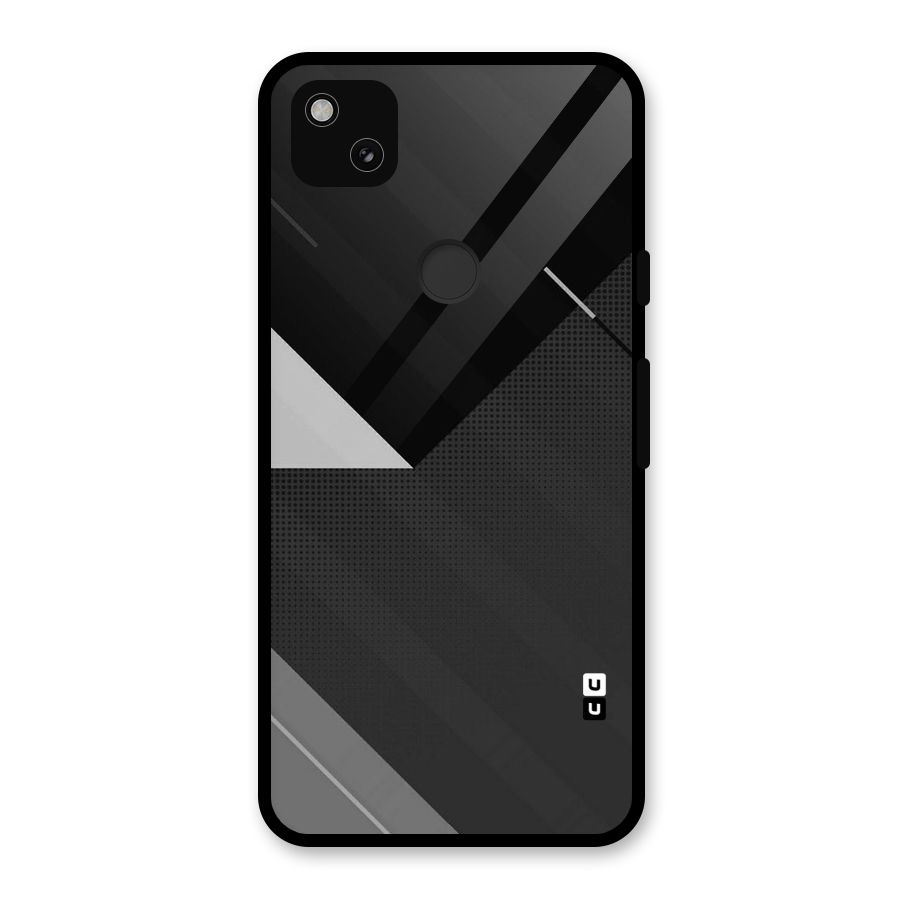 Slant Grey Glass Back Case for Google Pixel 4a