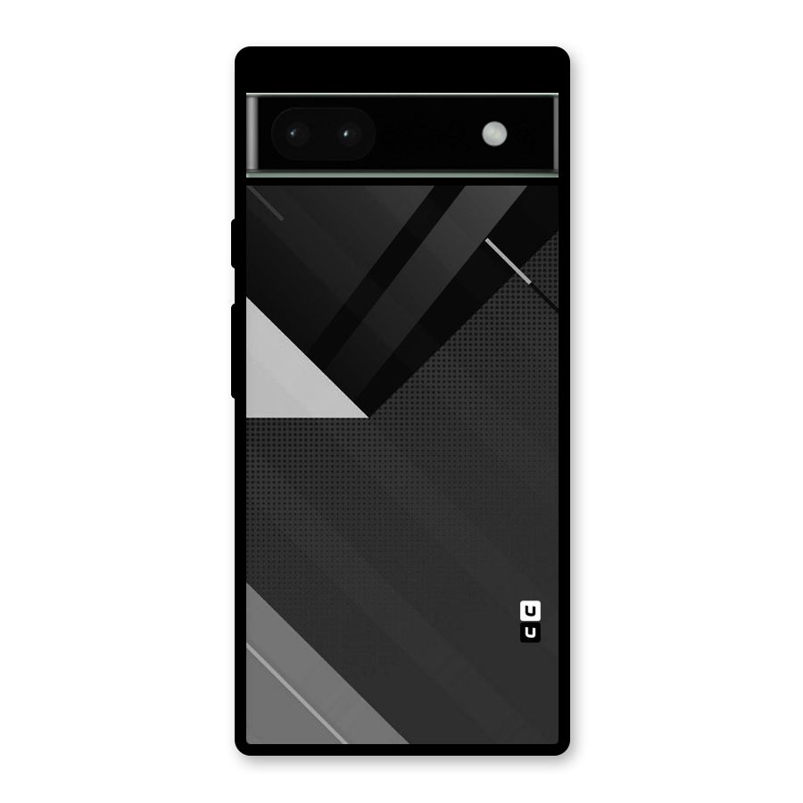 Slant Grey Glass Back Case for Google Pixel 6a