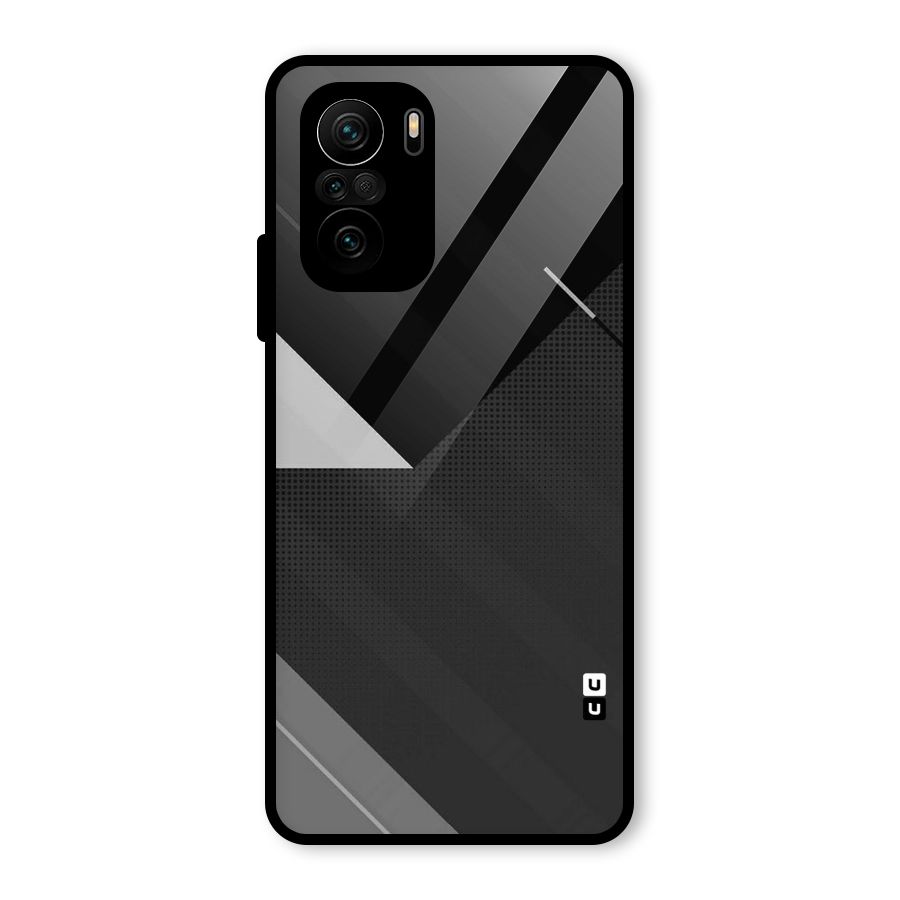 Slant Grey Glass Back Case for Mi 11x