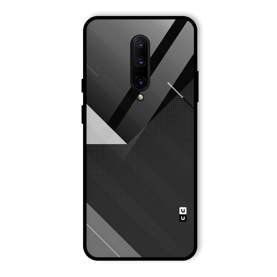 Slant Grey Glass Back Case for OnePlus 7 Pro