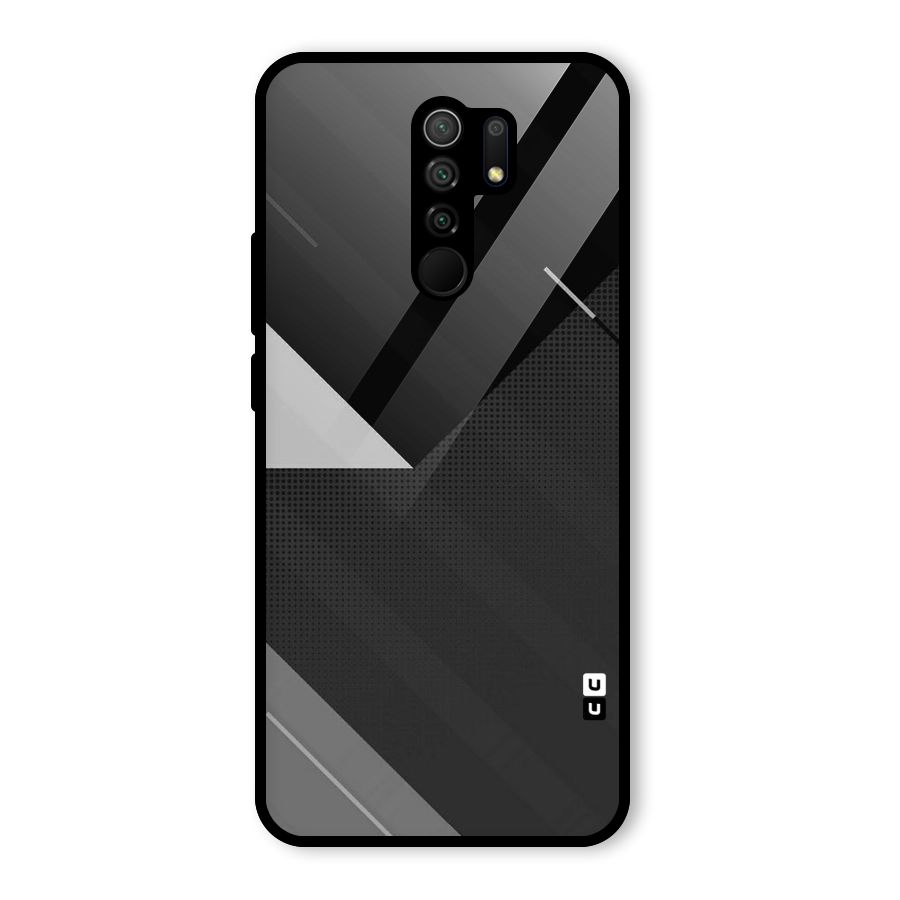 Slant Grey Glass Back Case for Poco M2