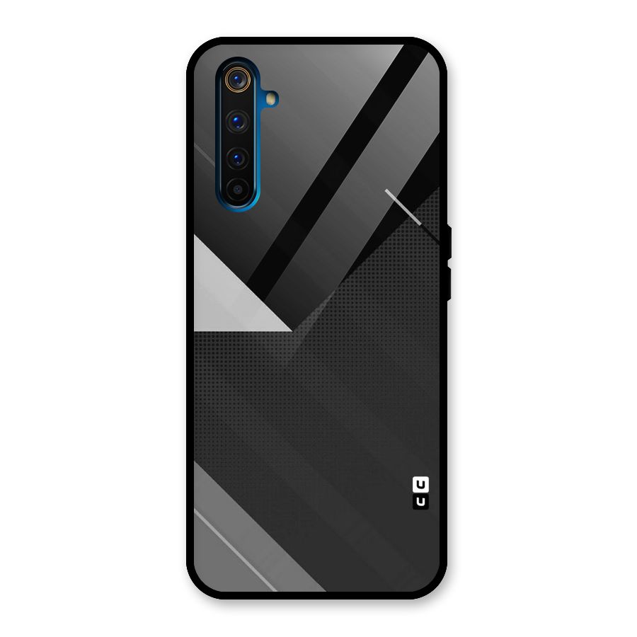 Slant Grey Glass Back Case for Realme 6 Pro