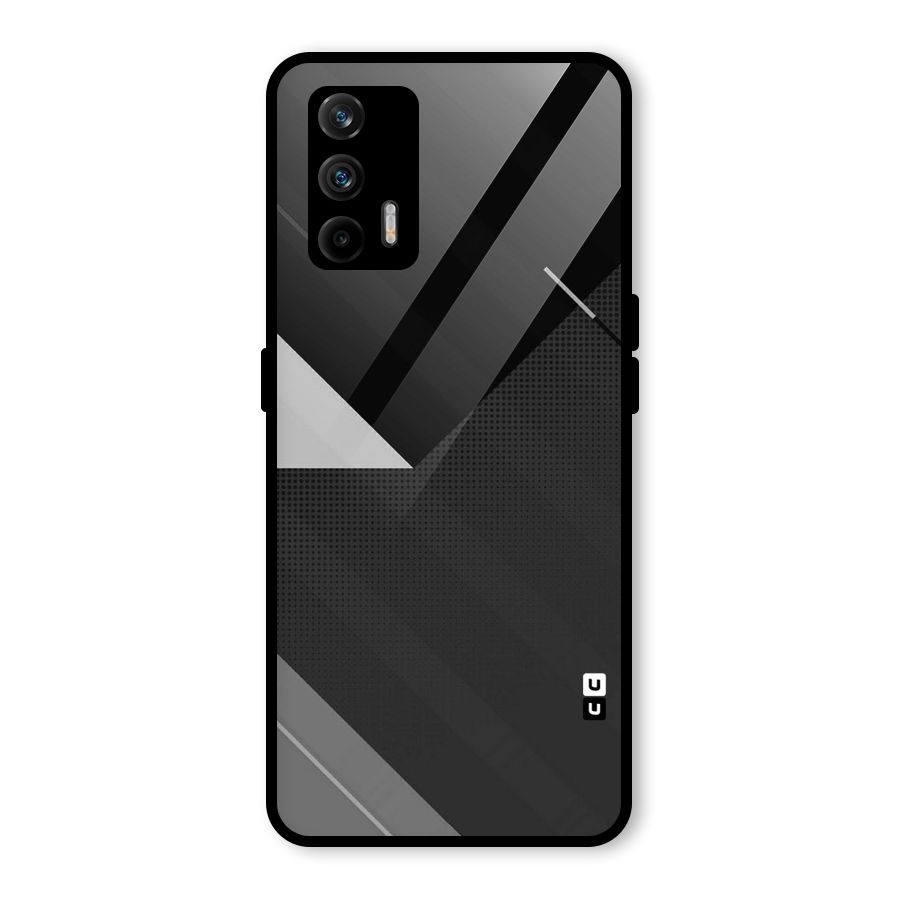 Slant Grey Glass Back Case for Realme GT 5G