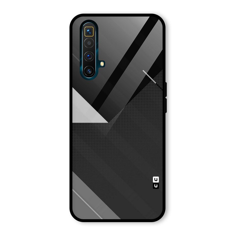 Slant Grey Glass Back Case for Realme X3 SuperZoom