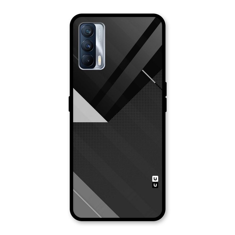Slant Grey Glass Back Case for Realme X7