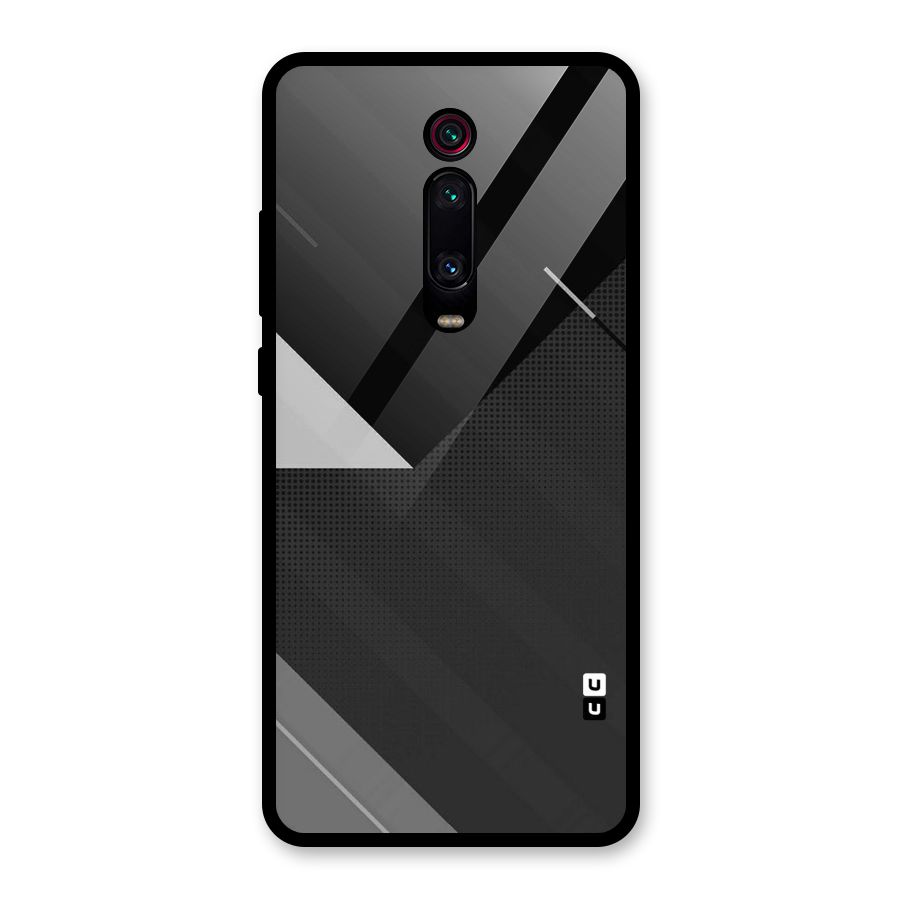 Slant Grey Glass Back Case for Redmi K20 Pro
