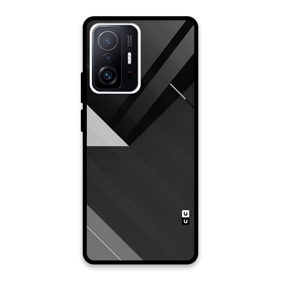 Slant Grey Glass Back Case for Xiaomi 11T Pro