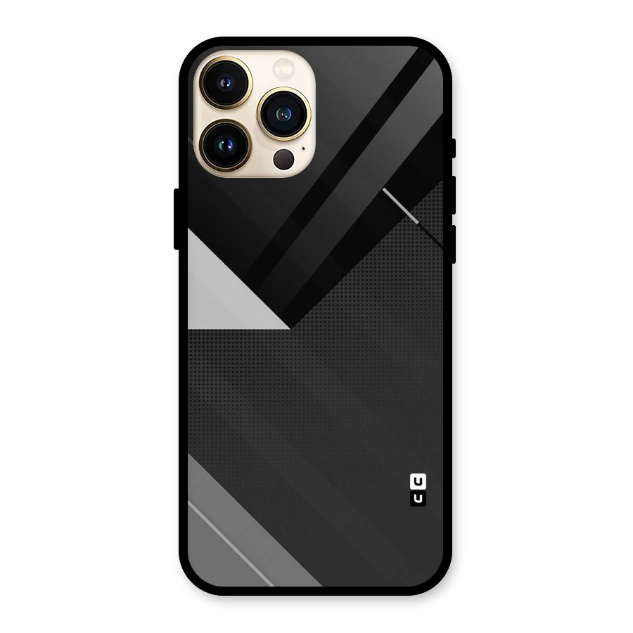 Slant Grey Glass Back Case for iPhone 13 Pro Max